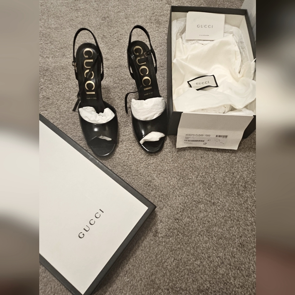GUCCI Regent sandal heels -Priced to sell - Picture 4 of 12
